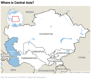 where-is-central-asia--300x260 Religious freedom is routinely curbed in Central Asia – but you won’t often see it making international news
