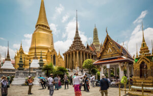 Foreign-tourists-visit-the-Temple-of-the-Emerald-Buddha-Wat-Phra-Kaew-Grand-Palace-Bangkok--300x188 Thailand Embraces Muslim Travelers: Building Bridges Through Halal Tourism
